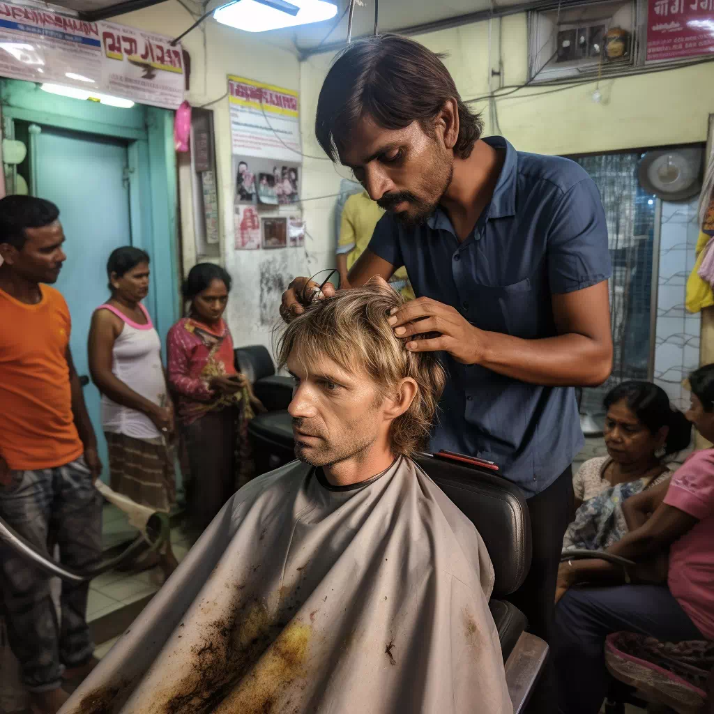 Eefe80c1 E51c Ed3b F5ee 6938e8b32f64.midhorney Getting His Hair Done In A Beauty Salon In India A09d3e79 1de5 411b Abe5 8fd90756a73a.webp